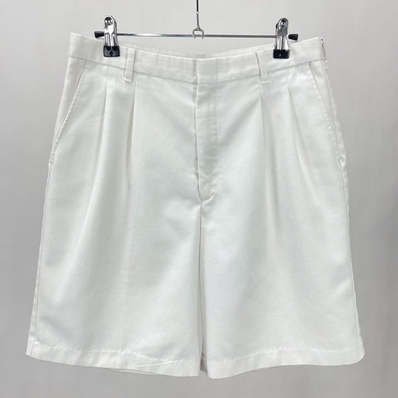 Vintage Shorts Vintage White Pleated Shorts Poshmark